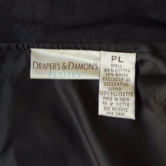 Draper’s & Damon’s Floral Embroidered Jacket S-M Whimsigoth Art Dark Academia - Picture 6 of 8